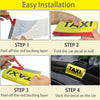 TAXI Washed Mark Label Car Personalized Decorative Stickers(Yellow Large)