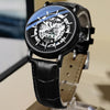 BINBOND B7872 Multifunctional Hollow Luminous Waterproof Quartz Watch, Color: Full-gold-Black-Gold