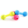 TPR Dog Chew Toy, Durable Bite-Resistant Dumbbell (Blue)
