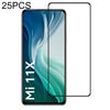 For Xiaomi Mi 11X 25 PCS Full Glue Full Screen Tempered Glass Film