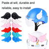 2 Pairs Motorcycle Helmet Angel Wings Decoration(White)