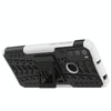 For Alcatel 3L (2021) Tire Texture Shockproof TPU+PC Protective Case with Holder(White)