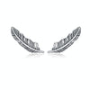 Retro Feather Earrings Sterling Silver Girls Earrings