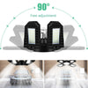 150W LED Garage Light Factory Warehouse Folding Four-Leaf Lamp(Cold White Light)