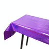 Birthday Party Foil Laser Tablecloth Wedding Decoration Supplies(1x2.7M Purple)