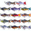 HENGJIA JM062 7 Section Fish Fake Lures VIB Minnow Fishing Lures, Size: 10cm 15g(2)
