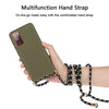 For Samsung Galaxy S20 FE Wheat Straw Material + TPU Protective Case with Lanyard(Army Green)