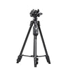 YUNTENG 6208 Aluminum Tripod Mount with Bluetooth Remote Control &  3-Way Head & Phone Clamp