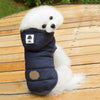 Warm Cotton Dog Coat, Blue, Size M (2.5-4kg)