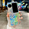 For OPPO Find N3 Flip Transparent Edge PC Folding Phone Case(Northern Lights)