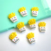 10 PCS French Fries Resin Children DIY Accessories, Size:1.7x2.2cm(Yellow)