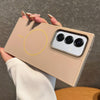 For Samsung Galaxy S25+ 5G Metal Diamond Texture Lens Frame MagSafe Phone Case(Khaki)