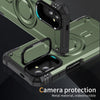 For Samsung Galaxy M13 5G Lens Holder MagSafe Phone Case(Army Green)