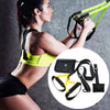 P3-1 Fitness Exercise Hanging Pulling Rope TRP3X Wall Pulley Yoga Belt, Main Belt: 1.4m, Home Version (Black+Yellow)