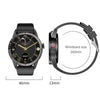 R6 1.32-Inch TWS 2-In-1 Bluetooth Headset Smart Watch, Heart Rate / Blood Oxygen Monitoring(Black Steel)