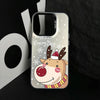 For iPhone 14 Pro Max Christmas Series PC Full Coverage Pattern Phone Case(CW061 White)