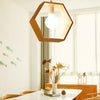 Home Decoration Personality Creative Simple Solid Wood Geometric Pendant Lights (Hexagon)