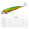 3 PCS PROBEROS LF103 Simulation Metal Sea Fishing Bait, Specification: 20g(C Luminous With Hook)