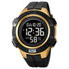 SKMEI 2078 Multifunctional Men 50M Waterproof Sports Fashion Digital Wrist Watch(Black Gold)