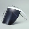 Anti-Saliva Splash Anti-Spitting Sunscreen Sunglasses Integrated Anti-Splash Shield(White Frame Grey Lens)