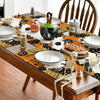 Halloween Cartoon Linen Placemat Kitchen Restaurant Decorative Insulation Pad(Pumpkin)