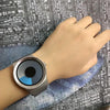 Creative Swirl Design Luminous Watch withouPointer(Blue)