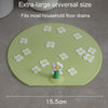 Kitchen Bathroom Anti Clogging Sink Floor Drain Cover Sewer Floor Drain Deodorizer(Plum Blossom)