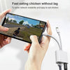 NK-1035 Pro 2 in 1 USB-C / Type-C + 8 Pin Male to RJ45 + 8 Pin Charging Female Interface Adapter