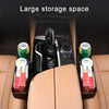 1 Pair Car Multi-functional Seat Crevice USB Storage Box(Wine Red)