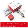 M12 Mini Cube Arcade Game Console HD TV Game Player Support TF Card with Black+Red Controllers 128G