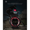 EX16 1.12 Inch FSTN LCD Full Angle Screen Display Sport Smart Watch, IP67 Waterproof, Support Pedometer / Stopwatch / Alarm / Notification Remind / Call Notify / Camera Remote Control / Calories Burned, Compatible with Android and iOS Phones(Red)