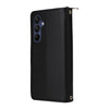 For Samsung Galaxy A16 Nine-card Slots Zipper Wallet Bag Leather Phone Case(Black)