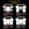 LED Five-headed Aircraft Light USB Rechargeable Headlamp Mining Light