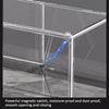 Stackable Transparent Storage Box Magnetic Suction Bookcase Handbag Display Rack, Style: Double Partition