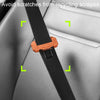 Small Car Seatbelt Buckle Protective Cover Anti Scratch Silicone Protector For Safety Belt Plugs(Black)