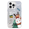For iPhone 12 Pro Max Christmas Series PC Full Coverage Pattern Phone Case(CW059 White)