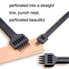 ER061 DIY Hand-sewn Leather Round Punch Tools Alloy Steel Platoons Rushing, Style: 5mm Set
