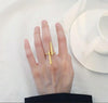 Creative Simple Geometry Opening Finger Rings Personality Jewelry(Gold)
