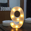 Digit 9 Shape Decoration Light, Dry Battery Powered Warm White Standing Hanging Holiday Light