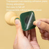 Round Toe Shoe Door Suction Home Silicone Anti-collision Door Blocker(Pine Green+Light Yellow)