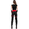 Halloween Woman Warrior Cosplay Pirate Costume Role Play Black Cosplay Cloth Costumes, XL, Chest: 80-100cm, Waistline: 74-85cm,