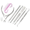 Stainless Steel Double Head Dead Skin Scissors Set, Specification: Set F