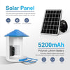 2MP WiFi Solar Bird Box Camera with AI Bird Recognition & Night Vision