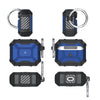 For AirPods 4 Battle Armor Four-corner Shockproof Earphone Protective Case(Blue)