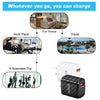 TE-005 QC3.0 18W USB Fast Charger with 1m 3A USB to 8 Pin Cable, US Plug(Black)