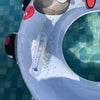 Children Sequin Thickened Panda Swimming Ring With Handle, 70# Diameter: 58cm