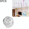 5 PCS 70cm PVC Spiral Ornaments Christmas Kindergarten Classroom Birthday Party Scene Layout Hanging Sequin Ornaments(Silver)