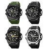 SKMEI 2031 Dual Movement Multifunctional Waterproof Outdoor Sports Watch(Silver)