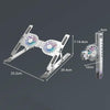 C9 Pro RGB Ambient Light Foldable Fan Cooling Laptop Aluminum Alloy Heightening Stand, Color: Gray