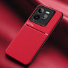 For Realme GT7 Pro Classic Tilt Strip Grain Magnetic PC Hybrid TPU Phone Case(Red)